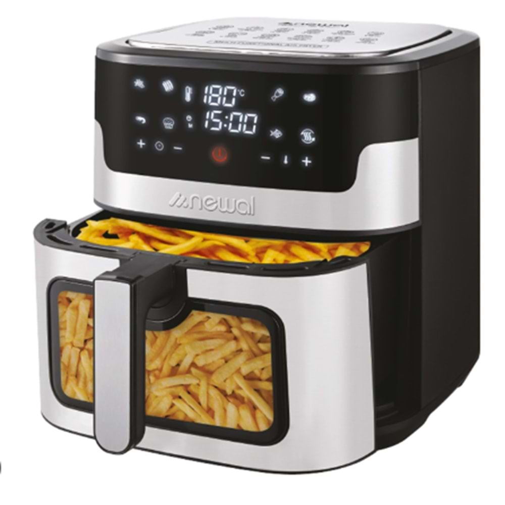 Newal FRY5121 8 Lt. Dijital Airfryer Pencereli