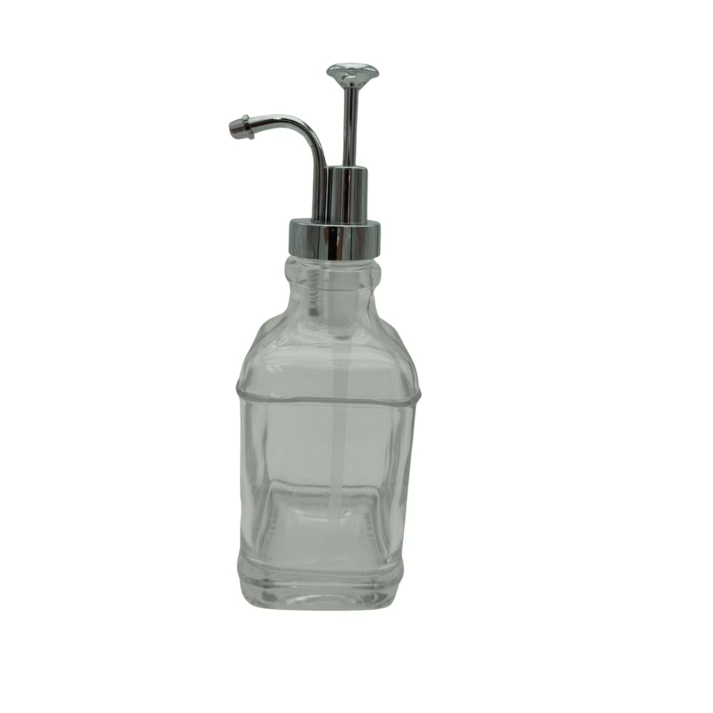 Mien İkili Kare 500 ml. Silver Kapaklı Sabunluk