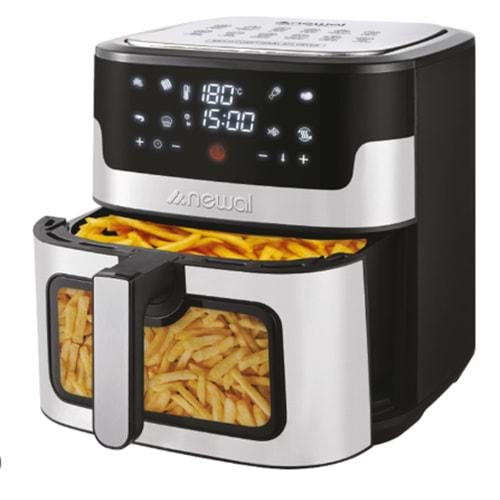 Newal FRY5121 8 Lt. Dijital Airfryer Pencereli